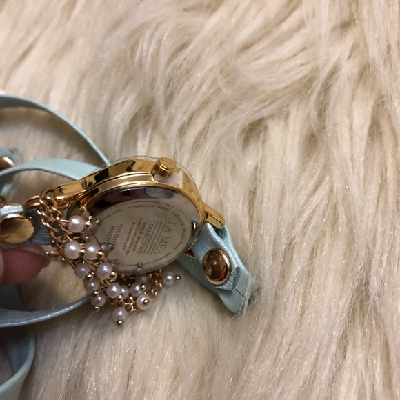 La Mer collection blue and gold wrap watch - Picture 5 of 8